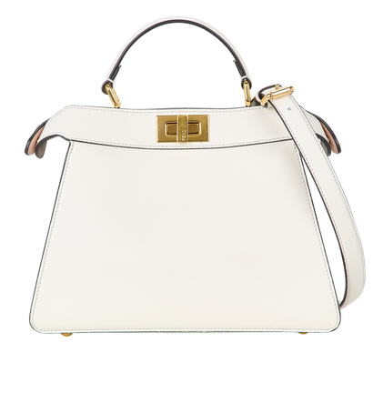 Peekaboo ISeeU Small, &pound;1,800, Handbags, White, Leather, Front view